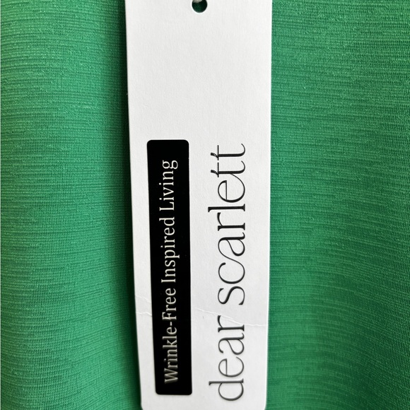 Dear Scarlett Kelly Green V-Neck Long Sleeve Top L - Picture 6 of 9